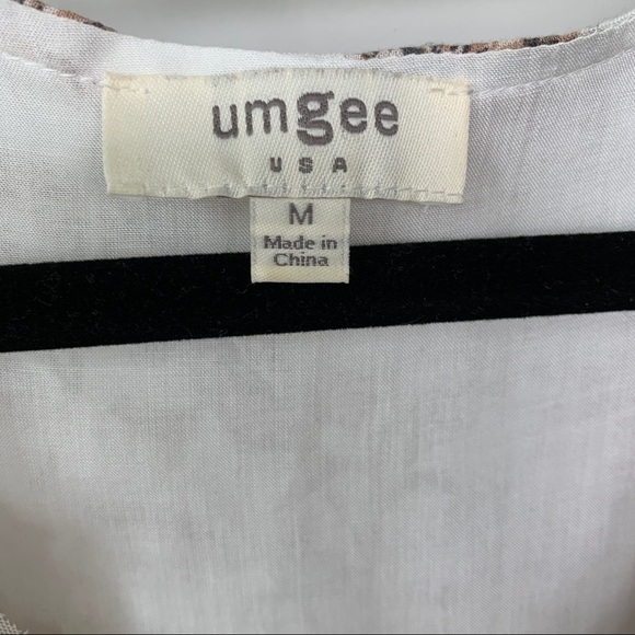 Umgee Floral Tank Dress With Lace Detail Size M - Picture 3 of 6